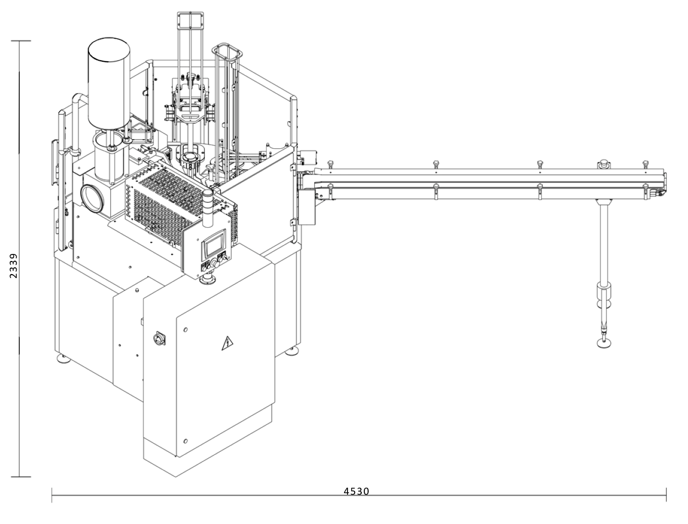 Technical specifications of the rotary tub filler and sealer